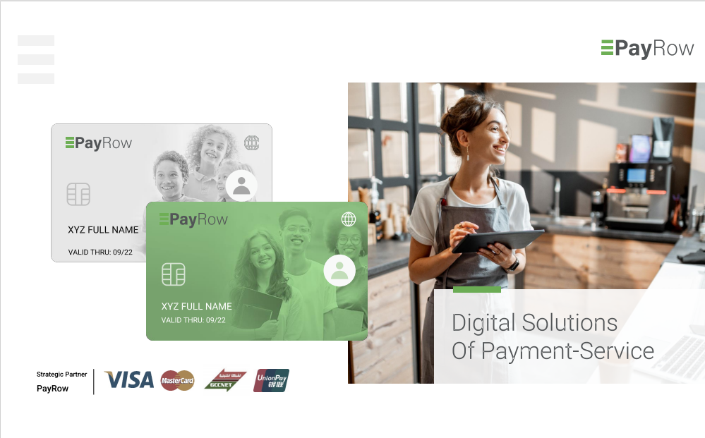 PayRow platform dashboard overview